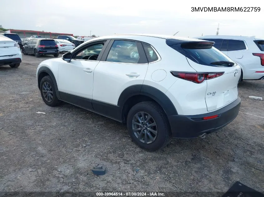 2024 Mazda Cx-30 2.5 S VIN: 3MVDMBAM8RM622759 Lot: 39964514