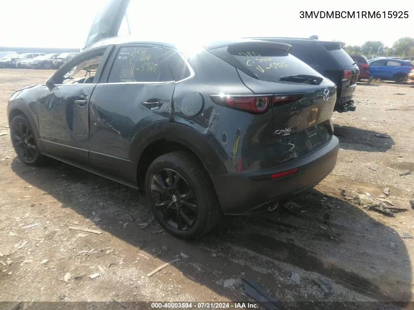 2024 Mazda Cx-30 2.5 S Carbon Edition VIN: 3MVDMBCM1RM615925 Lot: 40003594