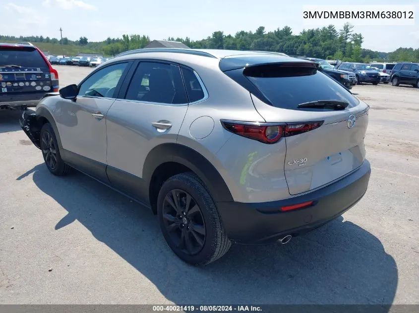 2024 Mazda Cx-30 2.5 S Select Sport VIN: 3MVDMBBM3RM638012 Lot: 40021419