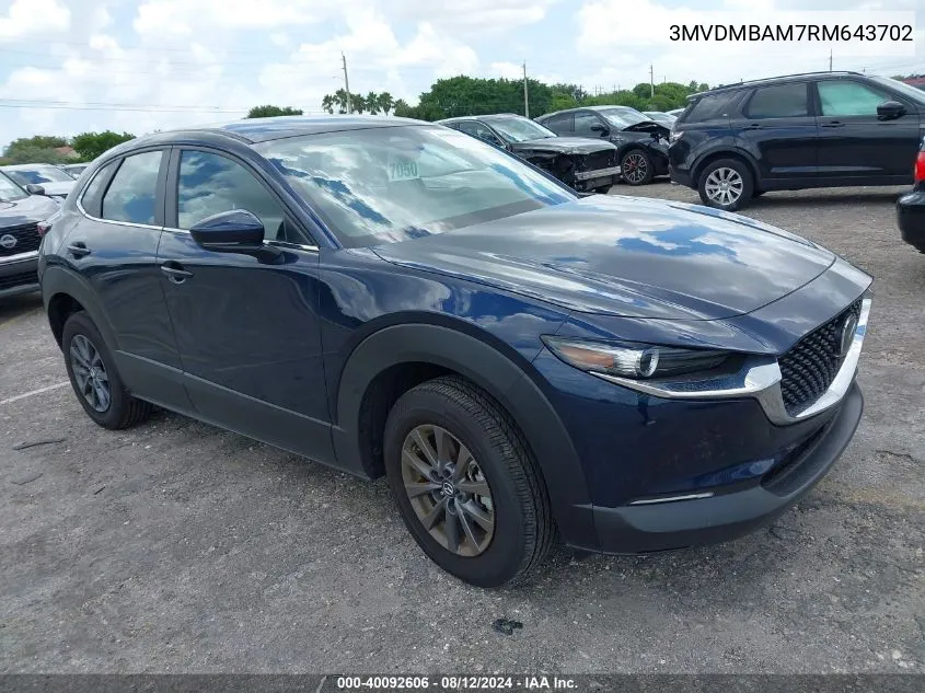 2024 Mazda Cx-30 2.5 S VIN: 3MVDMBAM7RM643702 Lot: 40092606