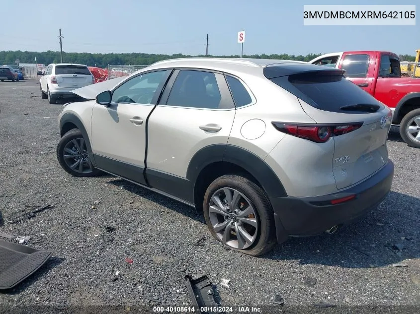 2024 Mazda Cx-30 2.5 S Preferred Package VIN: 3MVDMBCMXRM642105 Lot: 40108614