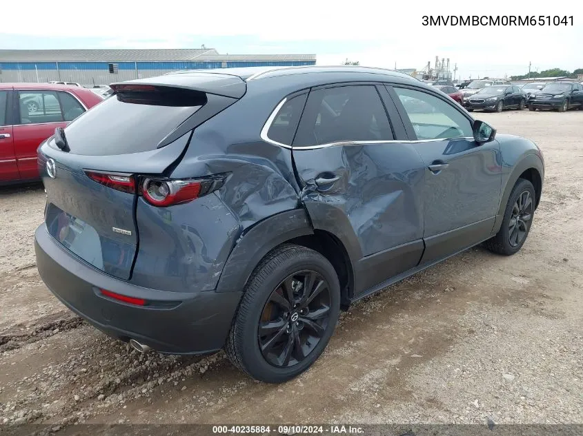 2024 Mazda Cx-30 2.5 S Carbon Edition VIN: 3MVDMBCM0RM651041 Lot: 40235884