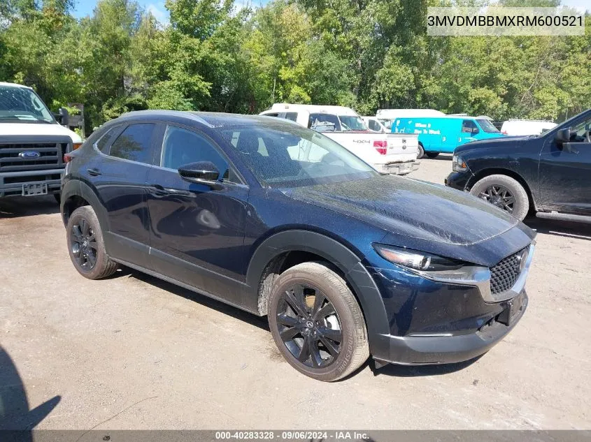 2024 Mazda Cx-30 2.5 S Select Sport VIN: 3MVDMBBMXRM600521 Lot: 40283328