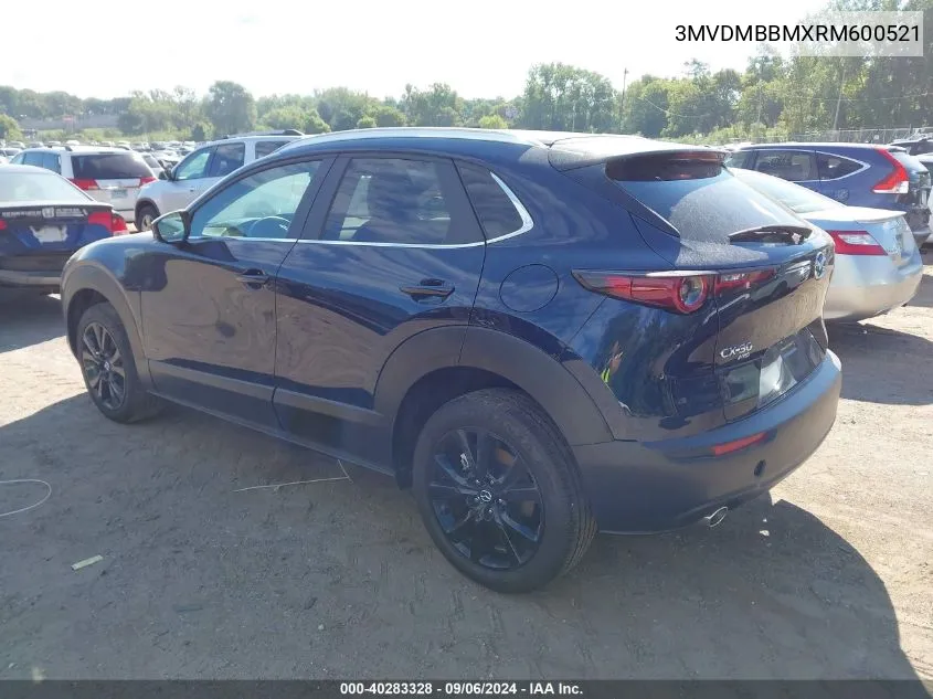 2024 Mazda Cx-30 2.5 S Select Sport VIN: 3MVDMBBMXRM600521 Lot: 40283328