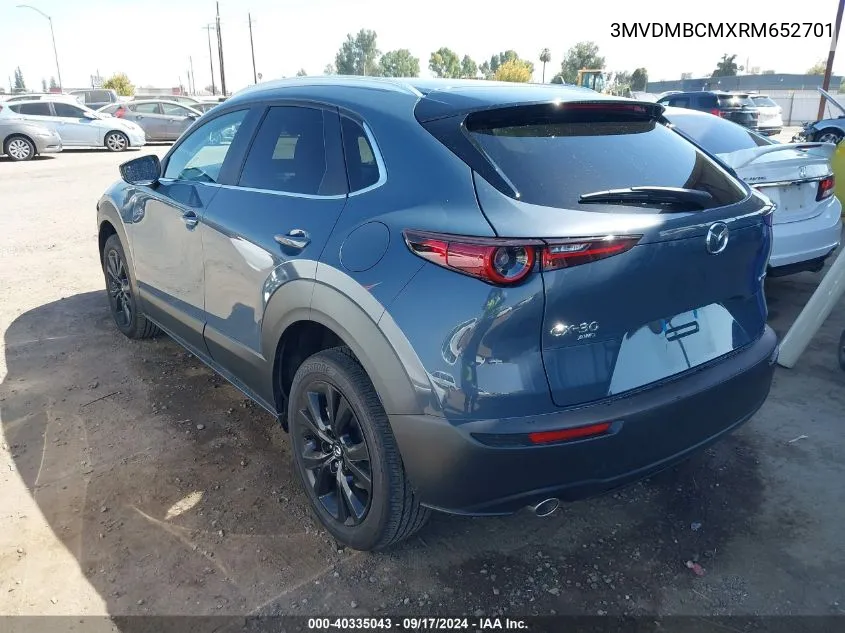 2024 Mazda Cx-30 2.5 S Carbon Edition VIN: 3MVDMBCMXRM652701 Lot: 40335043