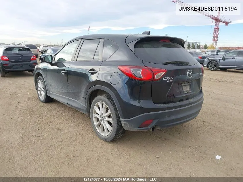 2013 Mazda Cx-5 VIN: JM3KE4DE8D0116194 Lot: 12124077