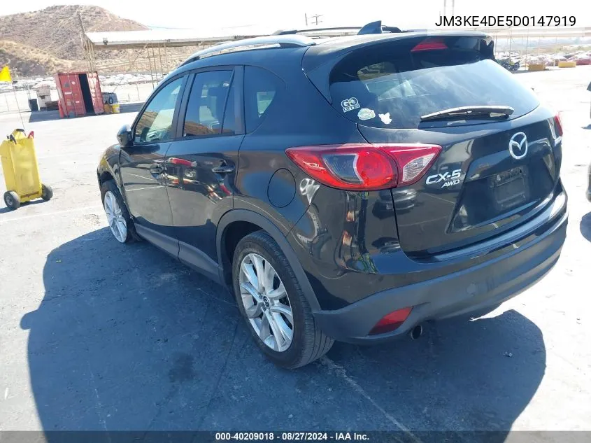 2013 Mazda Cx-5 Grand Touring VIN: JM3KE4DE5D0147919 Lot: 40209018