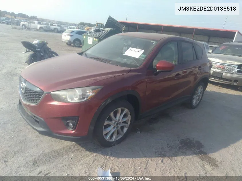 2013 Mazda Cx-5 Grand Touring VIN: JM3KE2DE2D0138518 Lot: 40531388