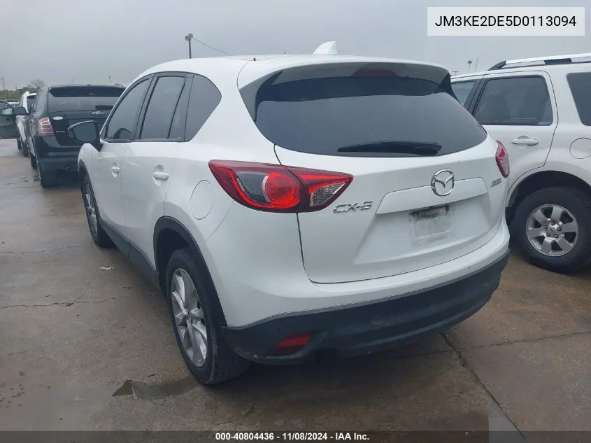 2013 Mazda Cx-5 Grand Touring VIN: JM3KE2DE5D0113094 Lot: 40804436