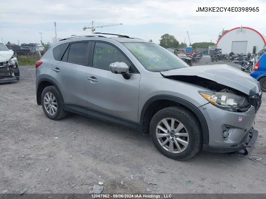 2014 Mazda Cx-5 VIN: JM3KE2CY4E0398965 Lot: 12087962