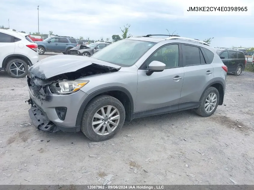 2014 Mazda Cx-5 VIN: JM3KE2CY4E0398965 Lot: 12087962