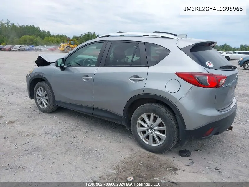 2014 Mazda Cx-5 VIN: JM3KE2CY4E0398965 Lot: 12087962