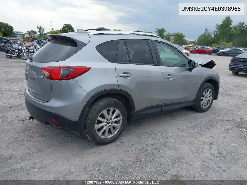 2014 Mazda Cx-5 VIN: JM3KE2CY4E0398965 Lot: 12087962