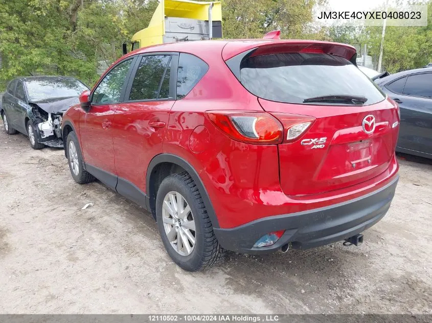 2014 Mazda Cx-5 Touring VIN: JM3KE4CYXE0408023 Lot: 12110502