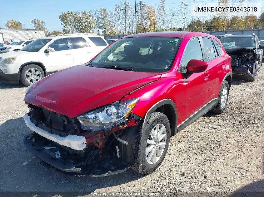 2014 Mazda Cx-5 VIN: JM3KE4CY7E0343518 Lot: 12127313