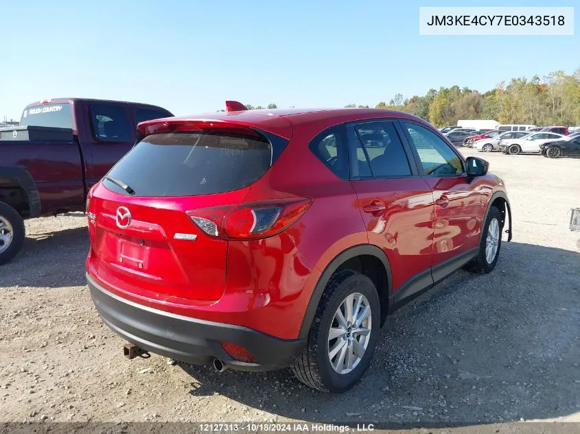 2014 Mazda Cx-5 VIN: JM3KE4CY7E0343518 Lot: 12127313