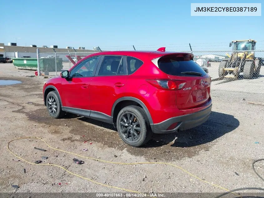 2014 Mazda Cx-5 Touring VIN: JM3KE2CY8E0387189 Lot: 40107663