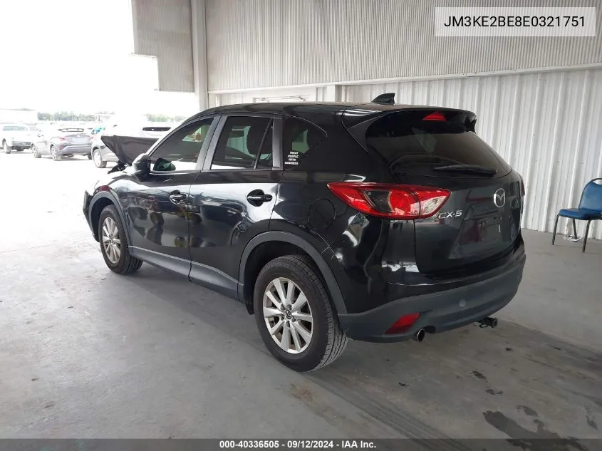 2014 Mazda Cx-5 Sport VIN: JM3KE2BE8E0321751 Lot: 40336505