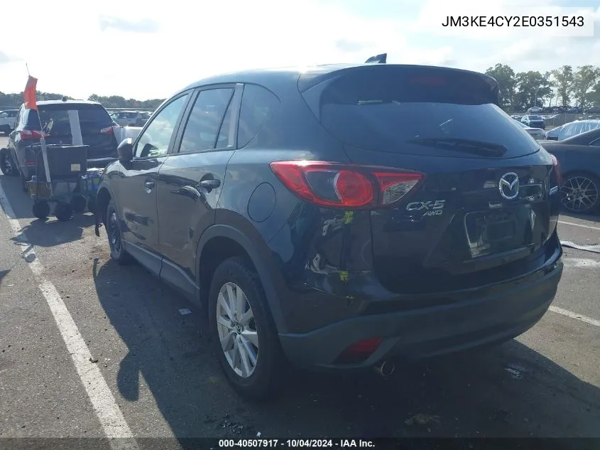 2014 Mazda Cx-5 Touring VIN: JM3KE4CY2E0351543 Lot: 40507917