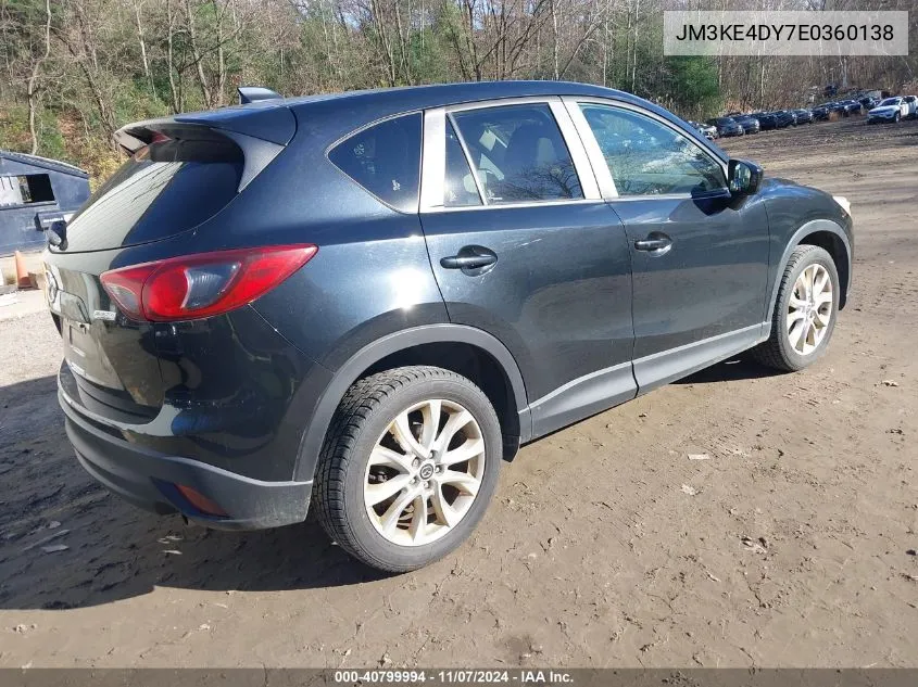 2014 Mazda Cx-5 Grand Touring VIN: JM3KE4DY7E0360138 Lot: 40799994