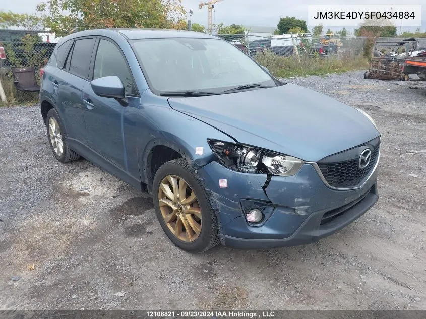 2015 Mazda Cx-5 VIN: JM3KE4DY5F0434884 Lot: 12108821