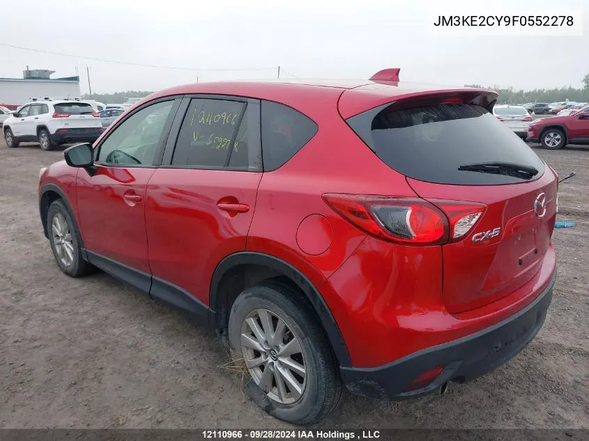 2015 Mazda Cx-5 VIN: JM3KE2CY9F0552278 Lot: 12110966