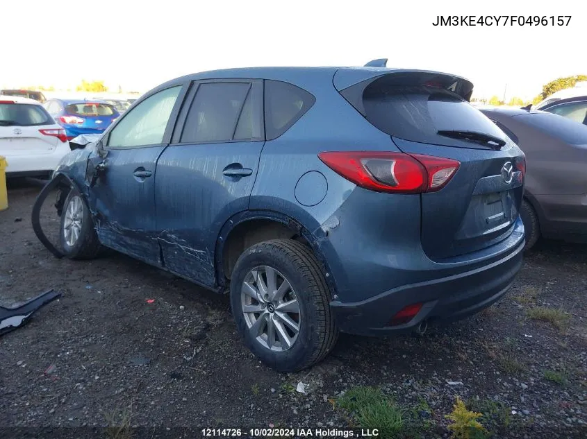 2015 Mazda Cx-5 VIN: JM3KE4CY7F0496157 Lot: 12114726