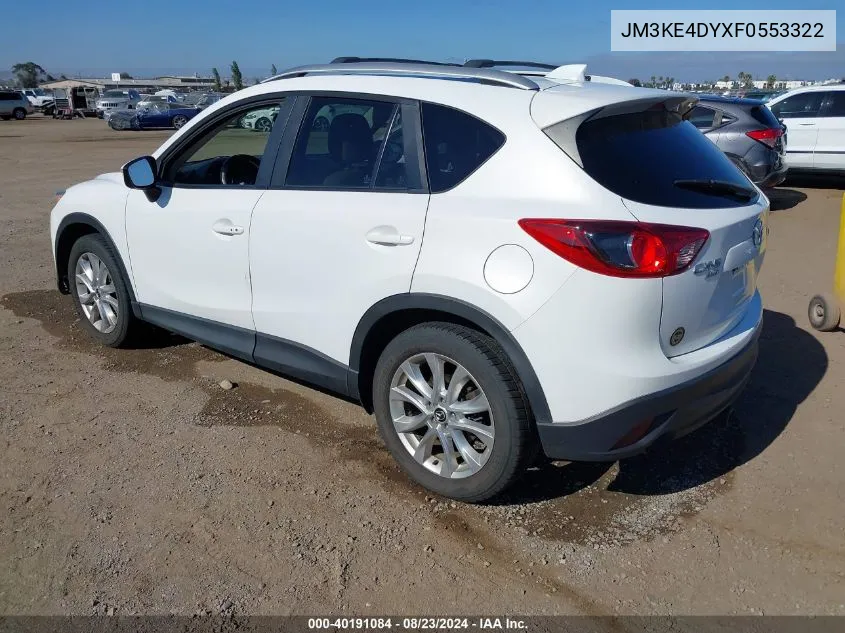 2015 Mazda Cx-5 Grand Touring VIN: JM3KE4DYXF0553322 Lot: 40191084