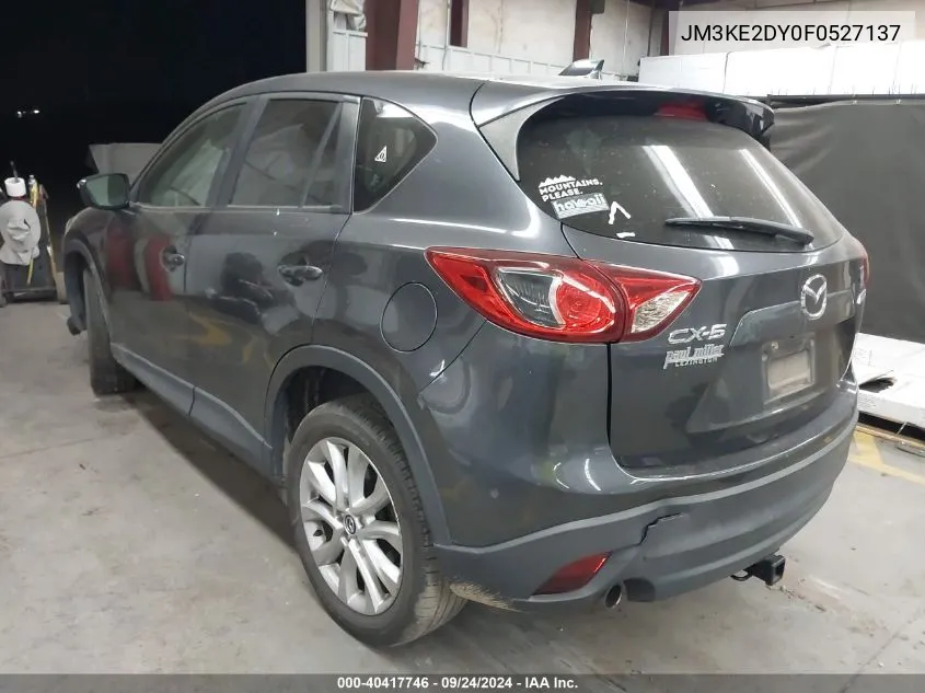 2015 Mazda Cx-5 Gt VIN: JM3KE2DY0F0527137 Lot: 40417746