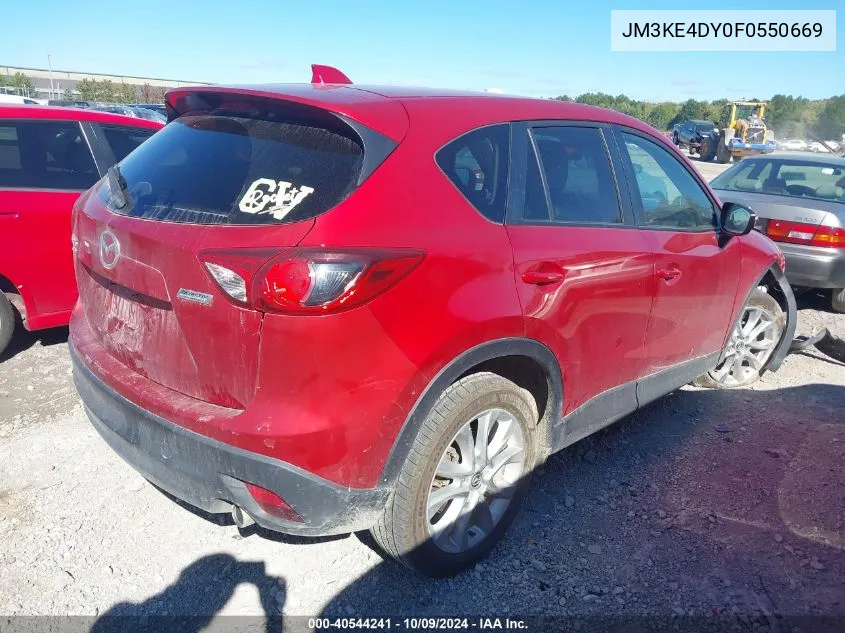 2015 Mazda Cx-5 Grand Touring VIN: JM3KE4DY0F0550669 Lot: 40544241