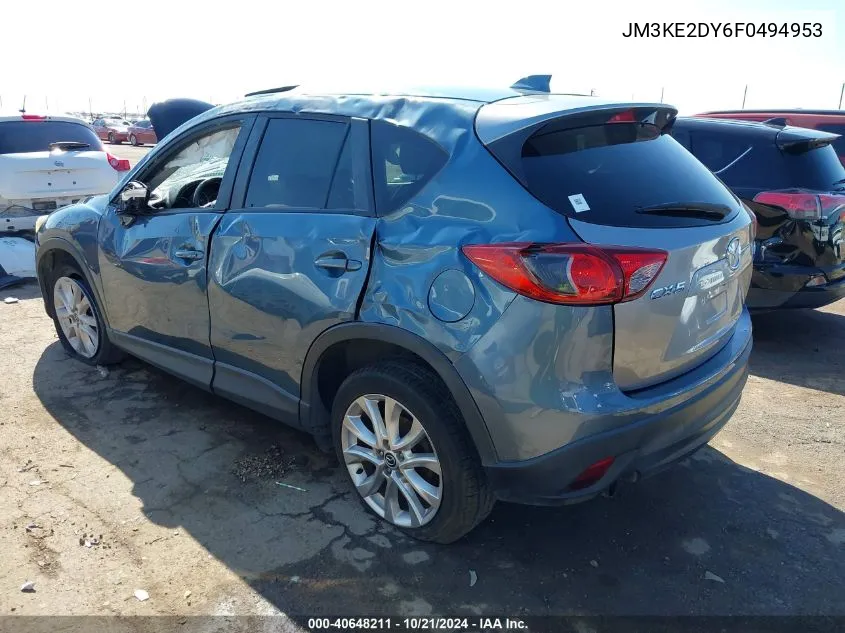 2015 Mazda Cx-5 Grand Touring VIN: JM3KE2DY6F0494953 Lot: 40648211