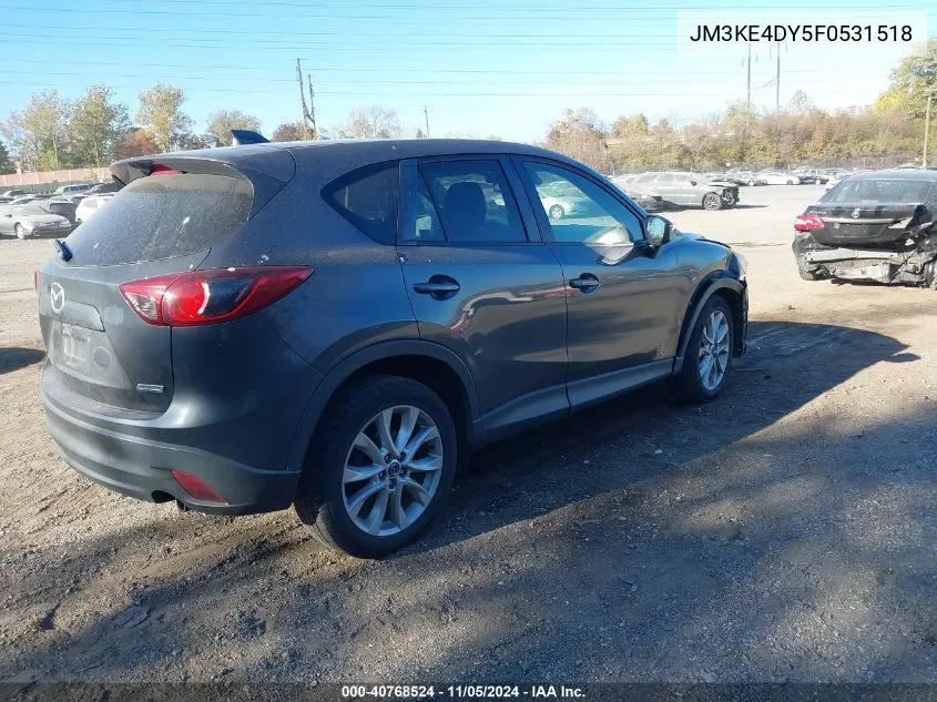 2015 Mazda Cx-5 Grand Touring VIN: JM3KE4DY5F0531518 Lot: 40768524