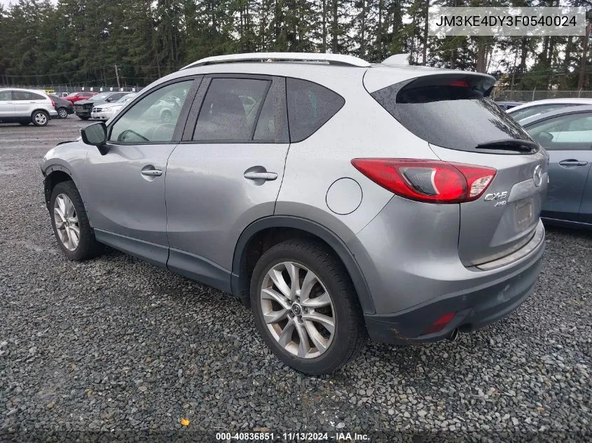 2015 Mazda Cx-5 Grand Touring VIN: JM3KE4DY3F0540024 Lot: 40836851