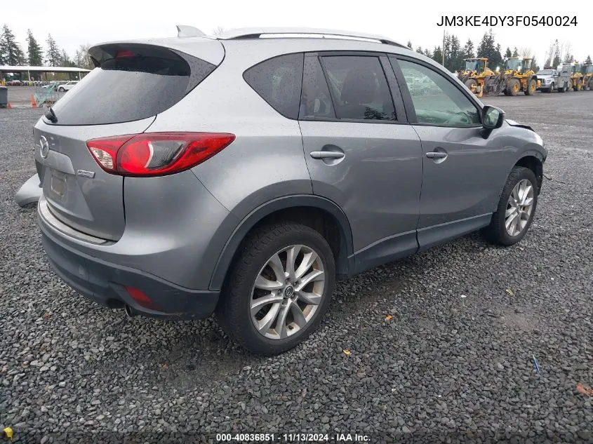 2015 Mazda Cx-5 Grand Touring VIN: JM3KE4DY3F0540024 Lot: 40836851