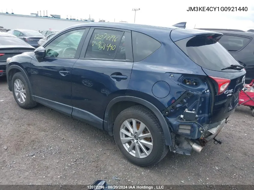 2016 Mazda Cx-5 VIN: JM3KE4CY1G0921440 Lot: 12072296