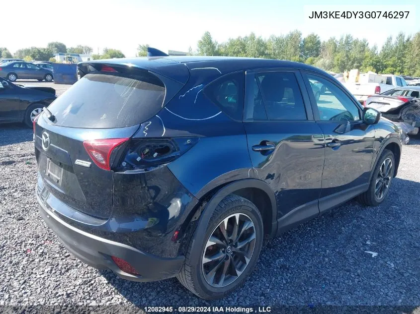 2016 Mazda Cx-5 VIN: JM3KE4DY3G0746297 Lot: 12082945