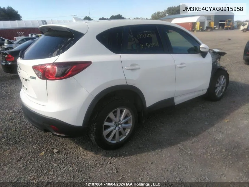 2016 Mazda Cx-5 VIN: JM3KE4CYXG0915958 Lot: 12107064