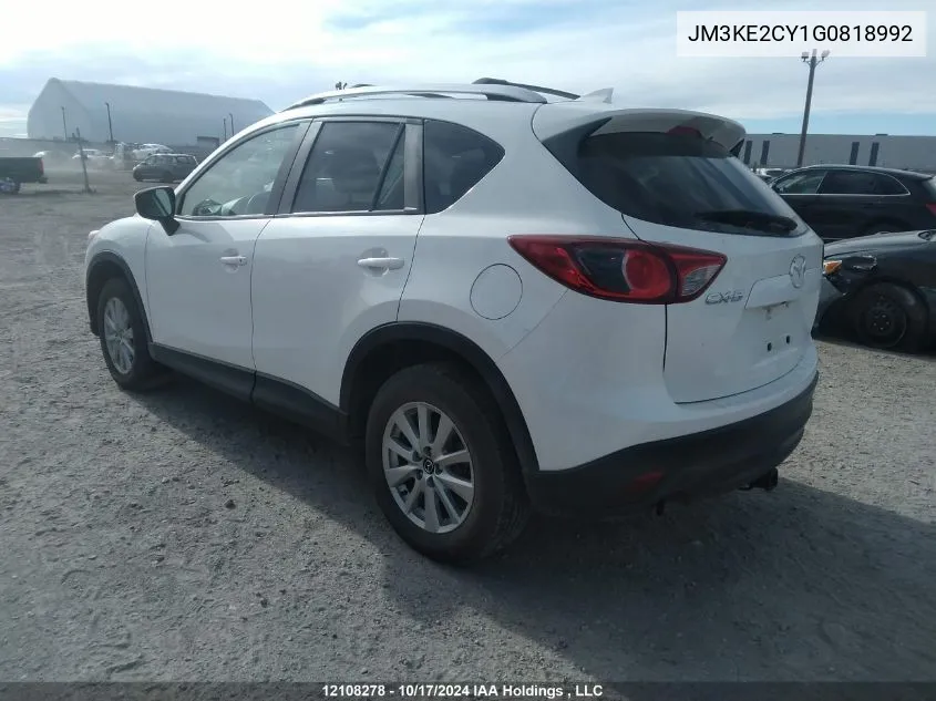 2016 Mazda Cx-5 VIN: JM3KE2CY1G0818992 Lot: 12108278