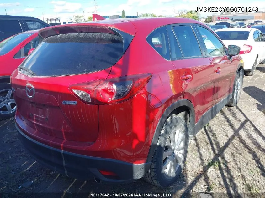 2016 Mazda Cx-5 Touring VIN: JM3KE2CY0G0701243 Lot: 12117642