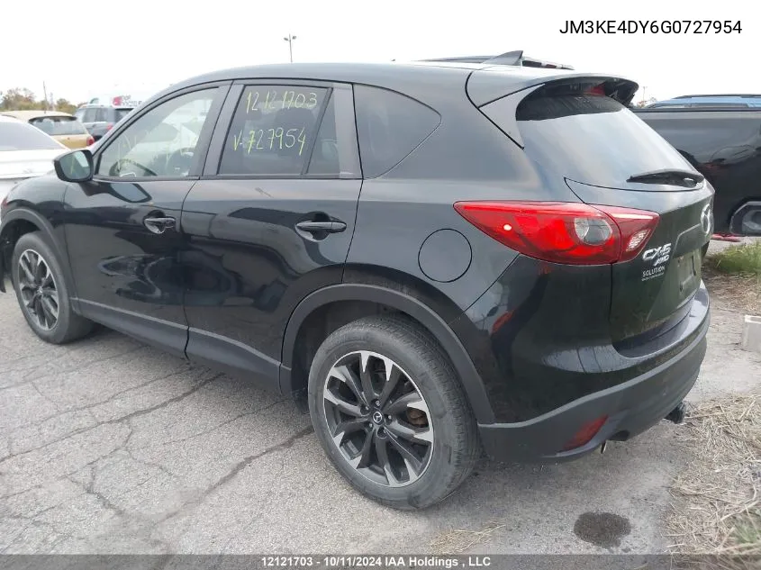 2016 Mazda Cx-5 VIN: JM3KE4DY6G0727954 Lot: 12121703