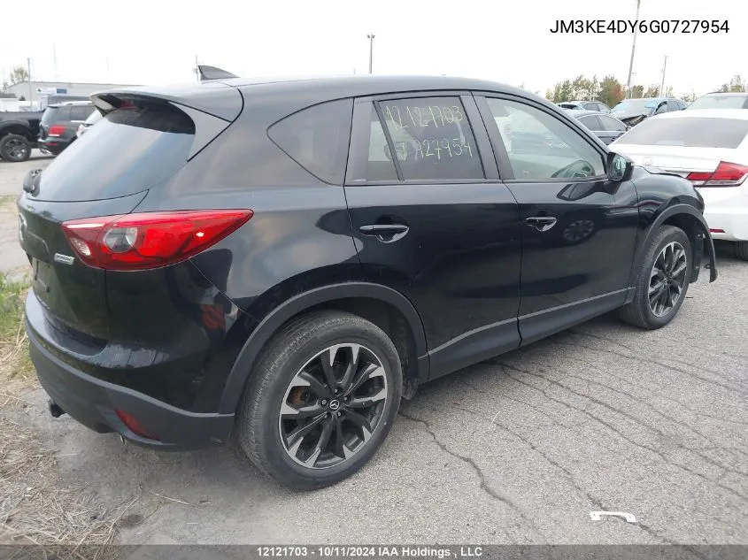 2016 Mazda Cx-5 VIN: JM3KE4DY6G0727954 Lot: 12121703