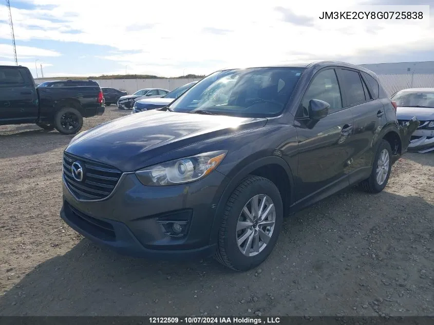 2016 Mazda Cx-5 VIN: JM3KE2CY8G0725838 Lot: 12122509