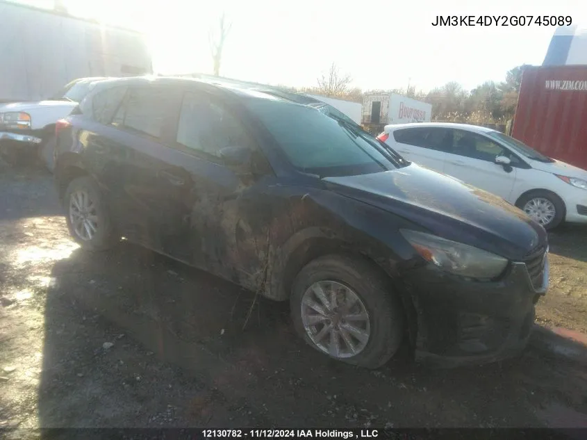 2016 Mazda Cx-5 Gt VIN: JM3KE4DY2G0745089 Lot: 12130782