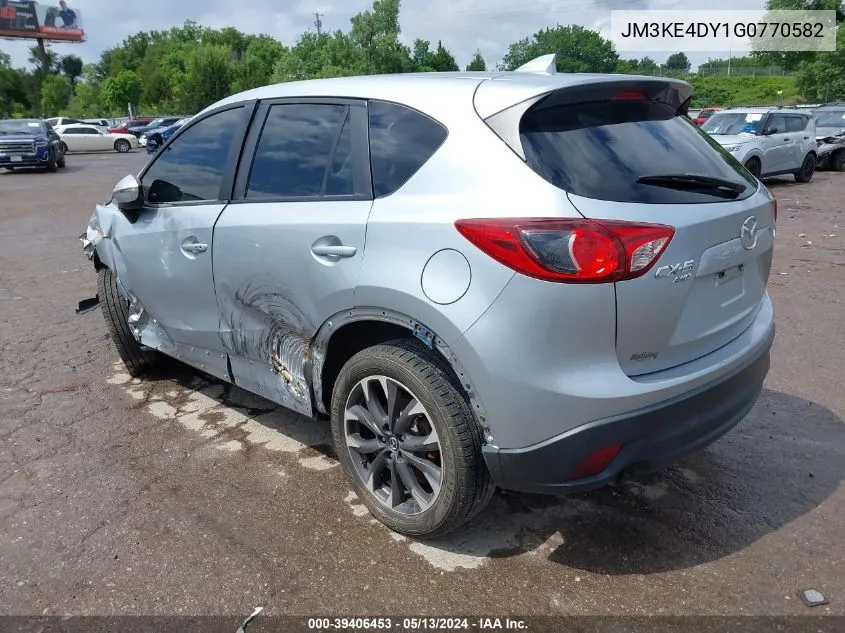 2016 Mazda Cx-5 Grand Touring VIN: JM3KE4DY1G0770582 Lot: 39406453