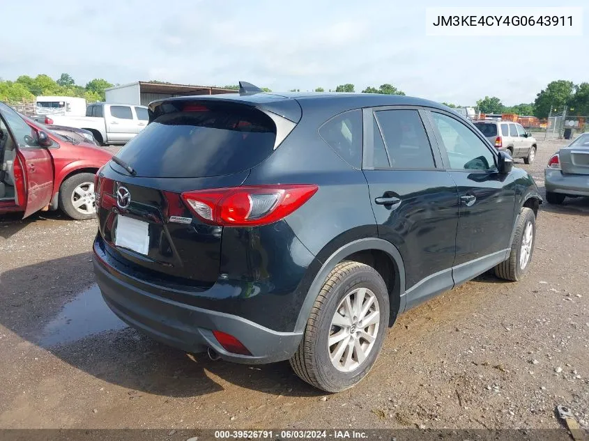 2016 Mazda Cx-5 Touring VIN: JM3KE4CY4G0643911 Lot: 39526791