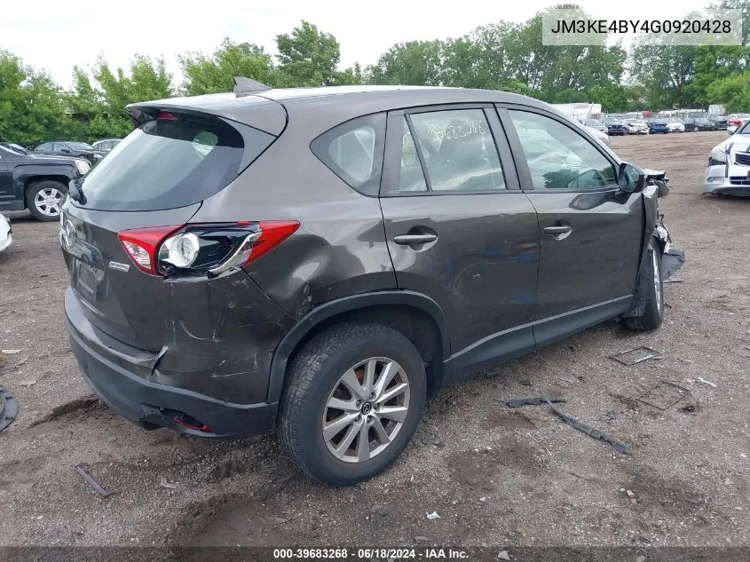 2016 Mazda Cx-5 Sport VIN: JM3KE4BY4G0920428 Lot: 39683268