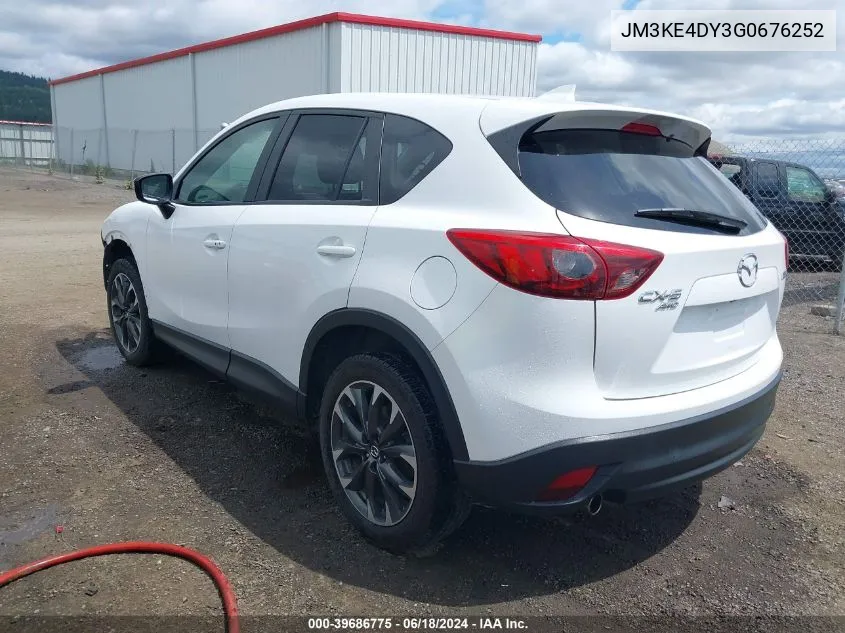 2016 Mazda Cx-5 Grand Touring VIN: JM3KE4DY3G0676252 Lot: 39686775