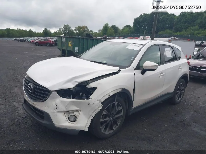 JM3KE4DY5G0752750 2016 Mazda Cx-5 Gt