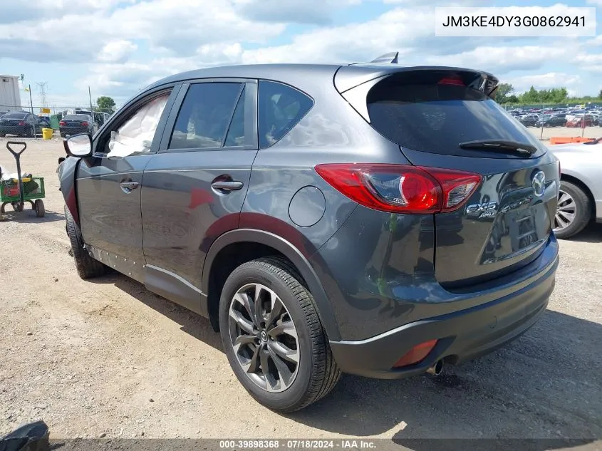 2016 Mazda Cx-5 Grand Touring VIN: JM3KE4DY3G0862941 Lot: 39898368