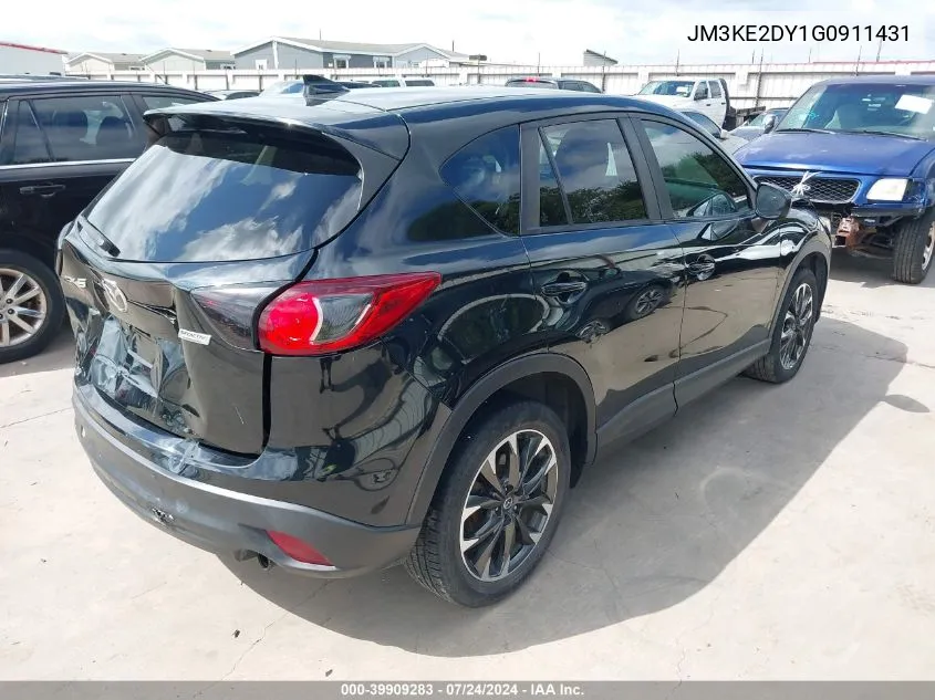 2016 Mazda Cx-5 Grand Touring VIN: JM3KE2DY1G0911431 Lot: 39909283